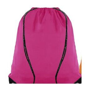 Drawstring Backpack Bags Sack Pack Cinch Tote Sport Storage Polyester Bag